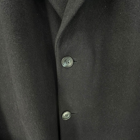 Neiman Marcus vintage heavy lined 46” chest Navy Cashmere Overcoat - Picture 10 of 16